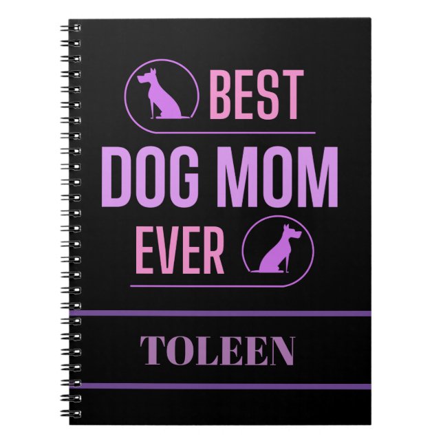 Personalised Dog Mum                Notebook (Front)