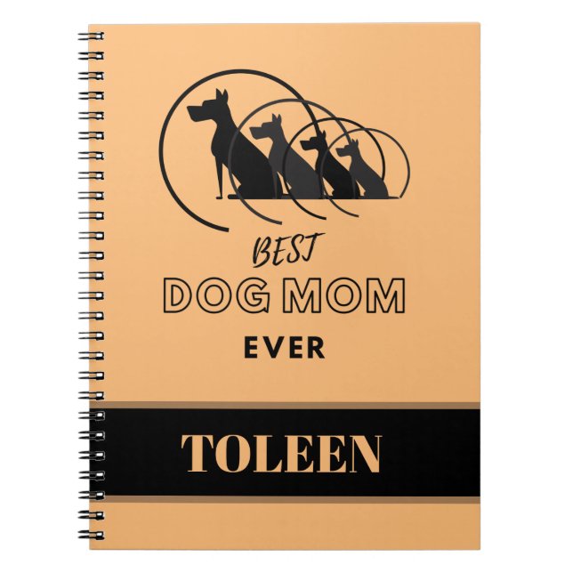 Personalised Dog Mum                Notebook (Front)