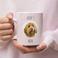 Personalised Dog Mum Photo Mug | Custom Pink Gift