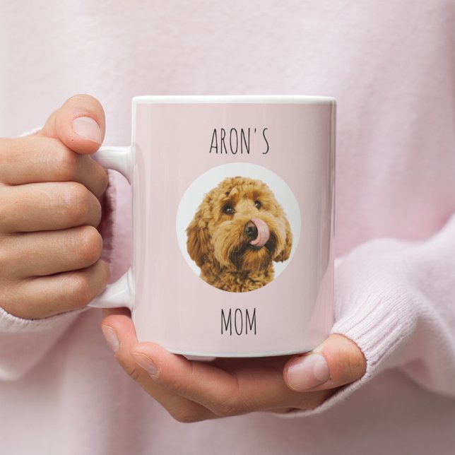 Personalised Dog Mum Photo Mug | Custom Pink Gift (Creator Uploaded)