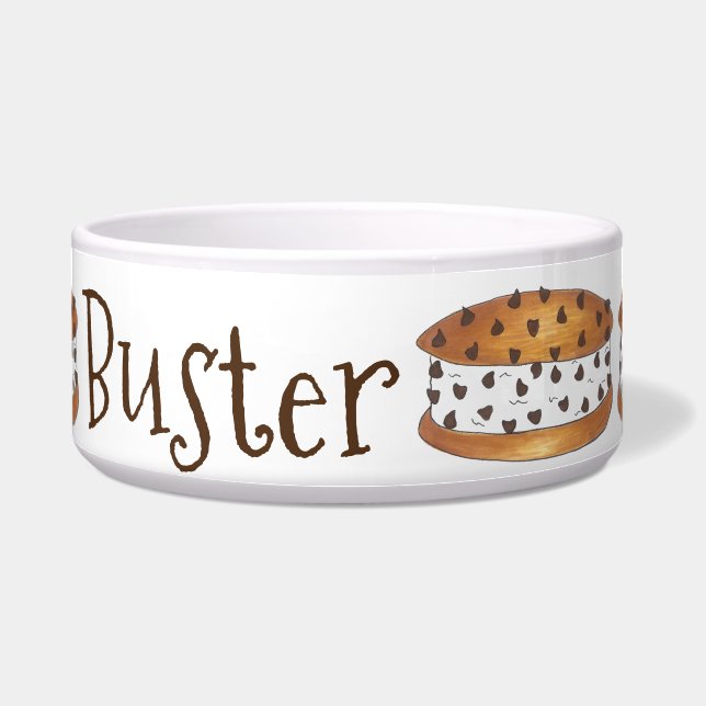 Personalised Dog Name Ice Cream Cookie Sandwich (Front)