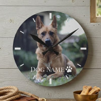 Personalised Dog or Puppy Photo Name Paw Vintage