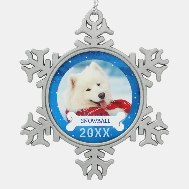 Personalised Dog Ornaments | Photo Christmas (Front)
