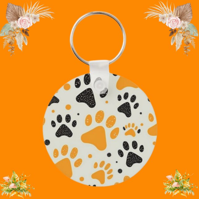 Personalised Dog Paw Print Pet Photo Cat Photo Key Ring (Creator Uploaded)