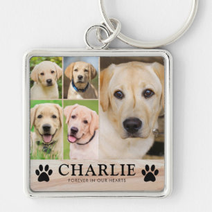 Personalised Dog Pet Memorial Photo Keepsake Key Ring