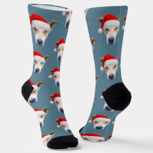 Personalised Dog Pet Photo Christmas Socks