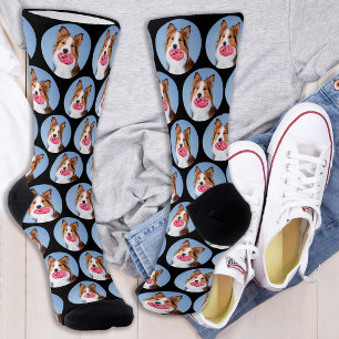 Personalised Dog Pet Photo Collage  Socks