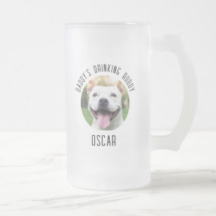 Personalised Dog Pet Photo Glass Cup