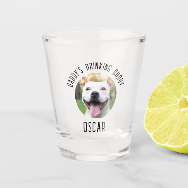 Personalised Dog Pet Photo Shot Glasses (Front)