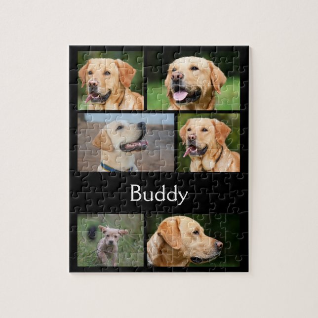 Personalised Dog Photo Collage Jigsaw Puzzle (Vertical)