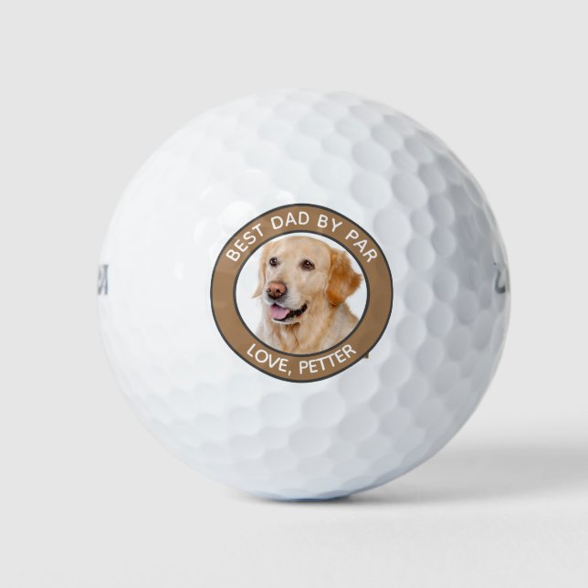 Personalised Dog Photo Customise Golf Balls (Front)
