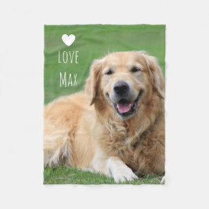 Personalised Dog Photo Fleece Blanket