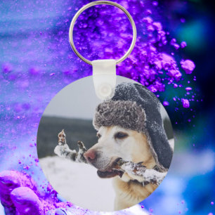 Personalised Dog Photo Key-chain Custom Pet Photo Key Ring