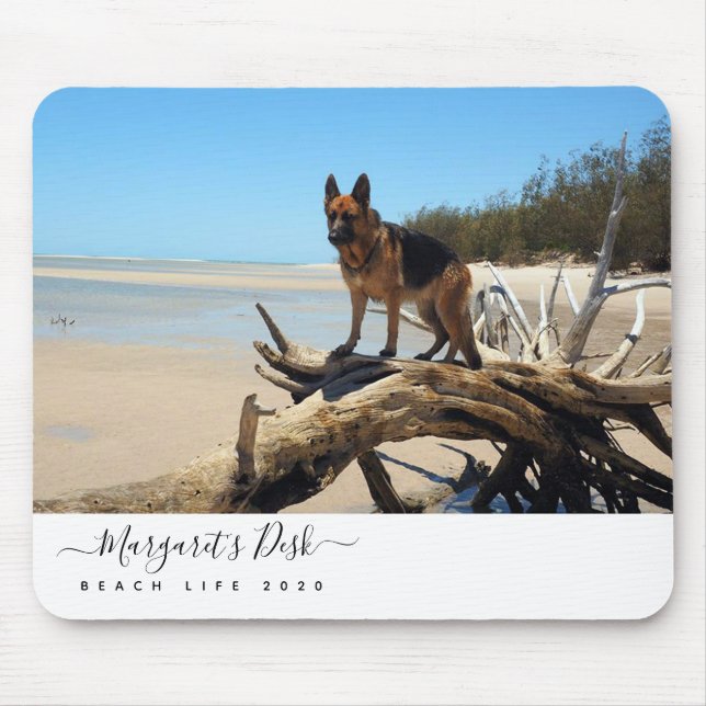 Personalised Dog Photo Mouse Mat (Front)