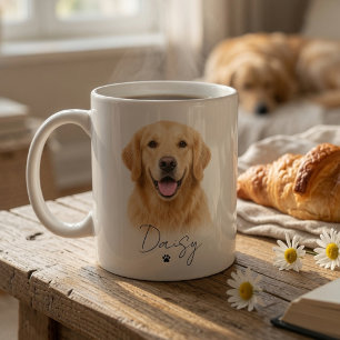 Personalised Dog Photo Mug with Name Custom Pet