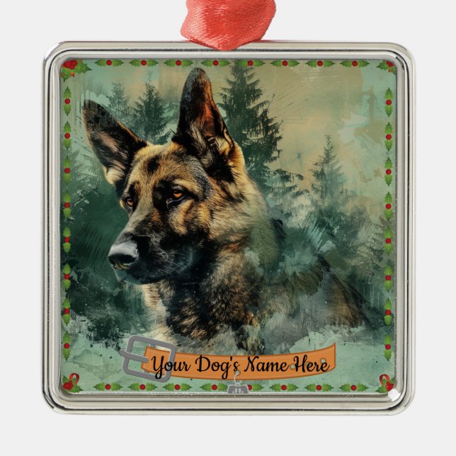 Personalised Dog Photo Ornament – Custom Pet Keeps (Front)