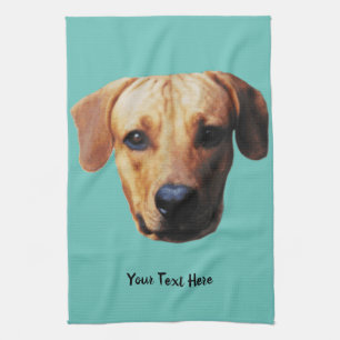 Personalised Dog Photo Print Tea Towel