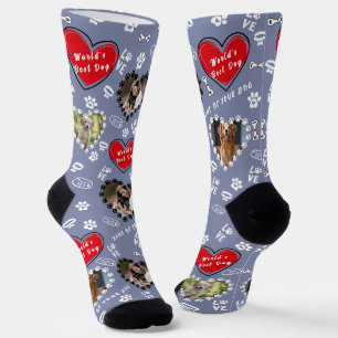 Personalised Dog Photo Socks Custom Dog Socks