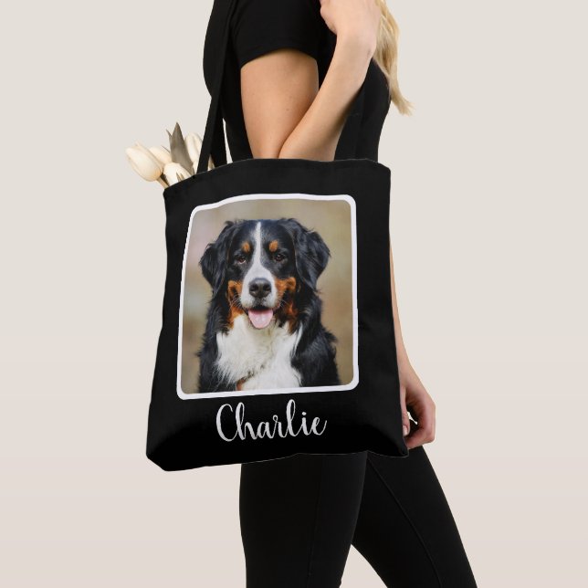 Personalised Dog Photo Tote Bag (Close Up)