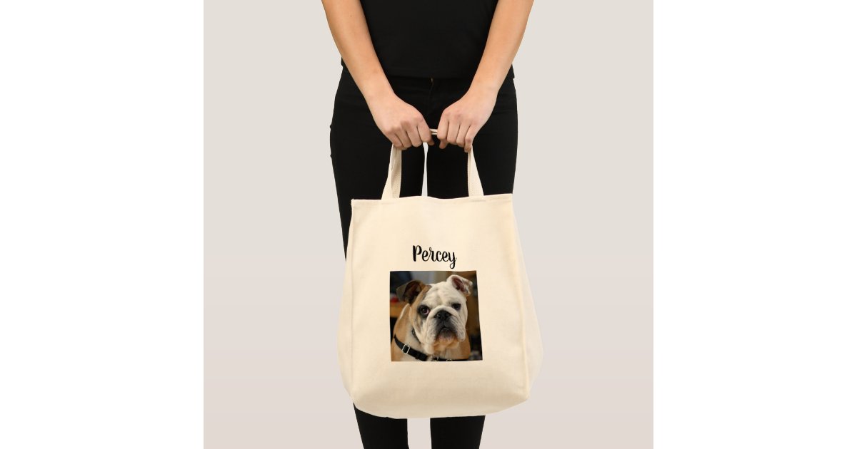 Personalised Dog Photo Tote Bag Zazzle
