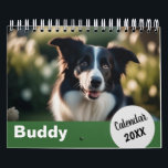 Personalised Dog Photos Pet Year Create Your Own Calendar<br><div class="desc">Create your own custom calendar, with your favourite photos of your dog, ready to enjoy throughout the year. Click 'Personalise' to add your own choice of cover photo, a picture for each month, your dog's name, and the year number. The stylish and simple calendar makes an ideal gift for dog...</div>