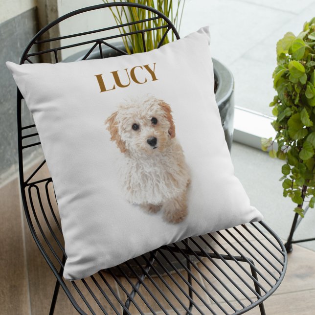 Personalised Dog Pillow – Custom Name & Pet Design (Creator Uploaded)