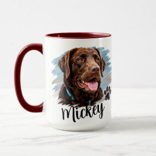 Personalised Dog Portrait Mug