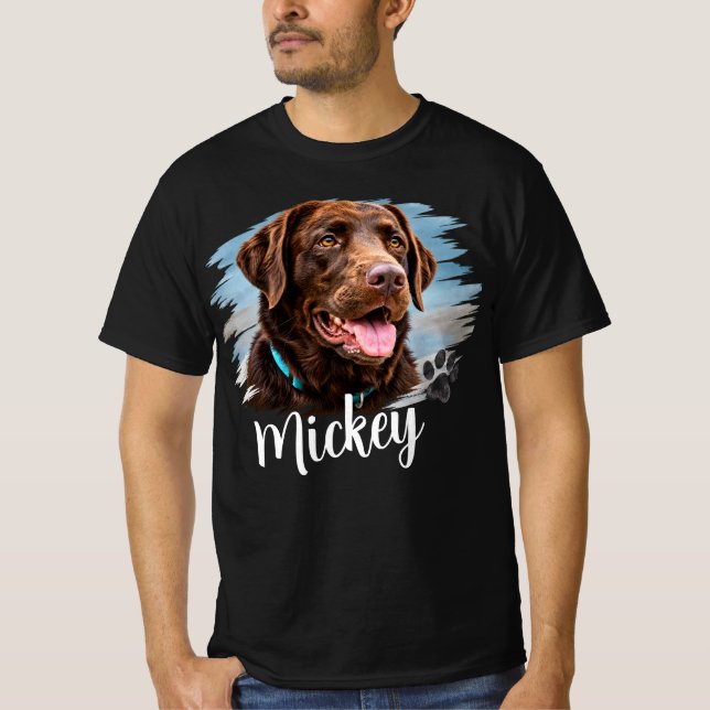 Personalised Dog Portrait T-Shirt (Front)