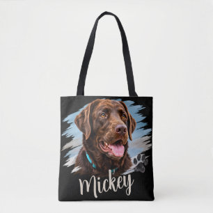 Personalised Dog Portrait Tote Bag