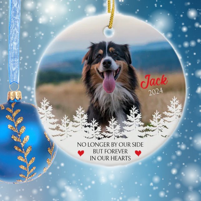 Personalised Dog´s Memorial Christmas  Ceramic Tree Decoration (Creator Uploaded)