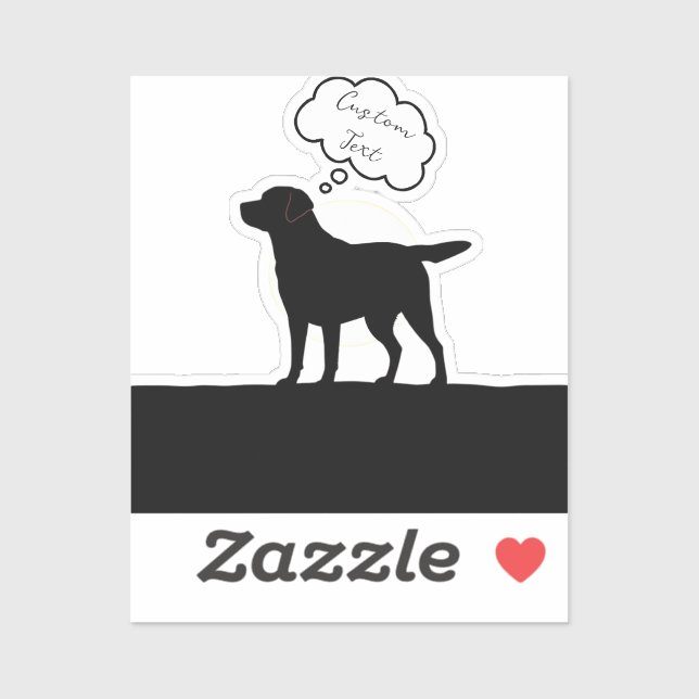 Personalised Dog Silhouette Laptop  (Sheet)