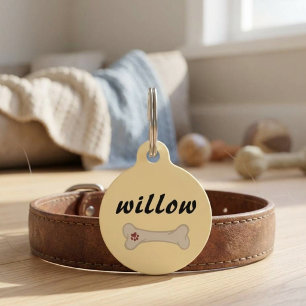 Personalised Dog Tag – Custom Pet Name & Phone ID