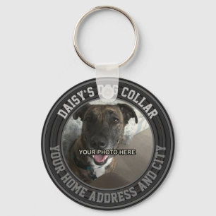 Personalised Dog Tag Keychain