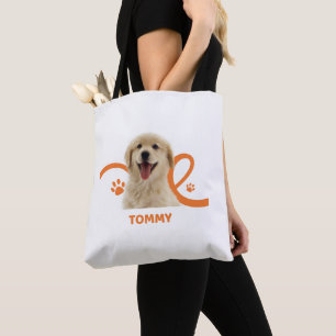 Personalised Dog Tote Bag Custom Dog Name Tommy