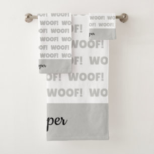 Personalised Dog Towel, Dog Puppy Bath Towel