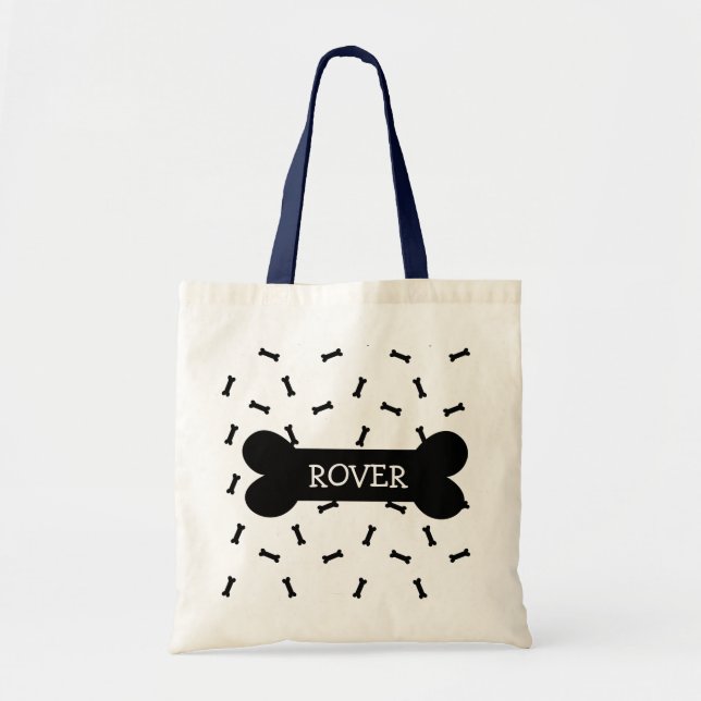 Personalised Dog Treats Tote Bag (Front)