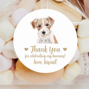 Personalised Dog Wedding Favour Stickers