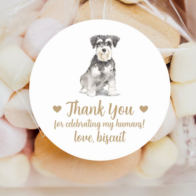 Personalised Dog Wedding Favour Stickers (Creator Uploaded)