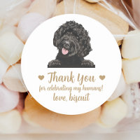 Personalised Dog Wedding Favour Stickers