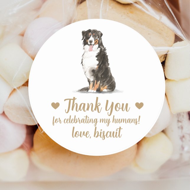 Personalised Dog Wedding Favour Stickers (Creator Uploaded)