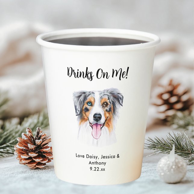 Personalised Dog Wedding Paper Cups (Creator Uploaded)