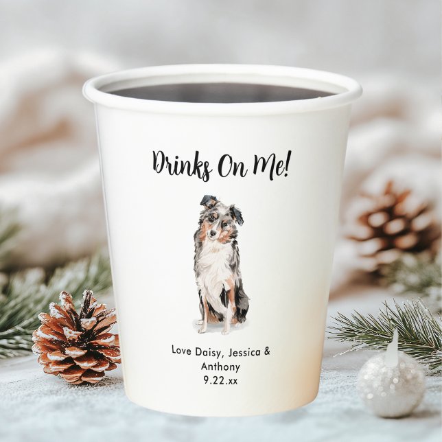 Personalised Dog Wedding Paper Cups (Creator Uploaded)