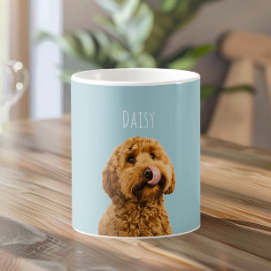 Personalised Dog with Name Custom Pet Photo Coffee Mug