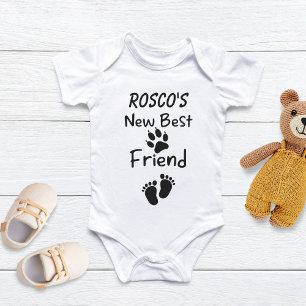 Personalised Dogs Best Friend Baby,Pet Baby Bodysuit