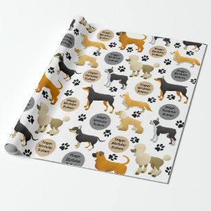 Personalised Dogs Wrapping Paper