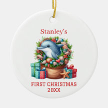 Personalised Dolphin Christmas