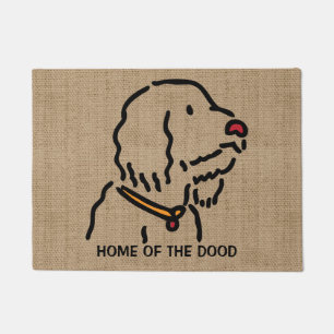 Personalised Doodle Dog Silhouette Doormat