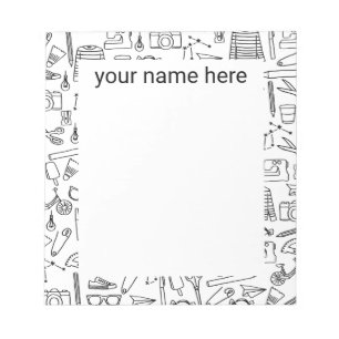 Personalised Doodle Drawings Notepad