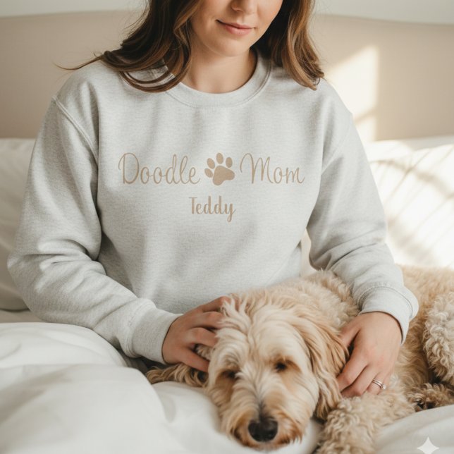 Personalised Doodle Mum Sweatshirt Custom Dog Name (Creator Uploaded)