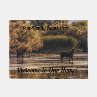Personalised Door Mat - Salt River Wild Horses